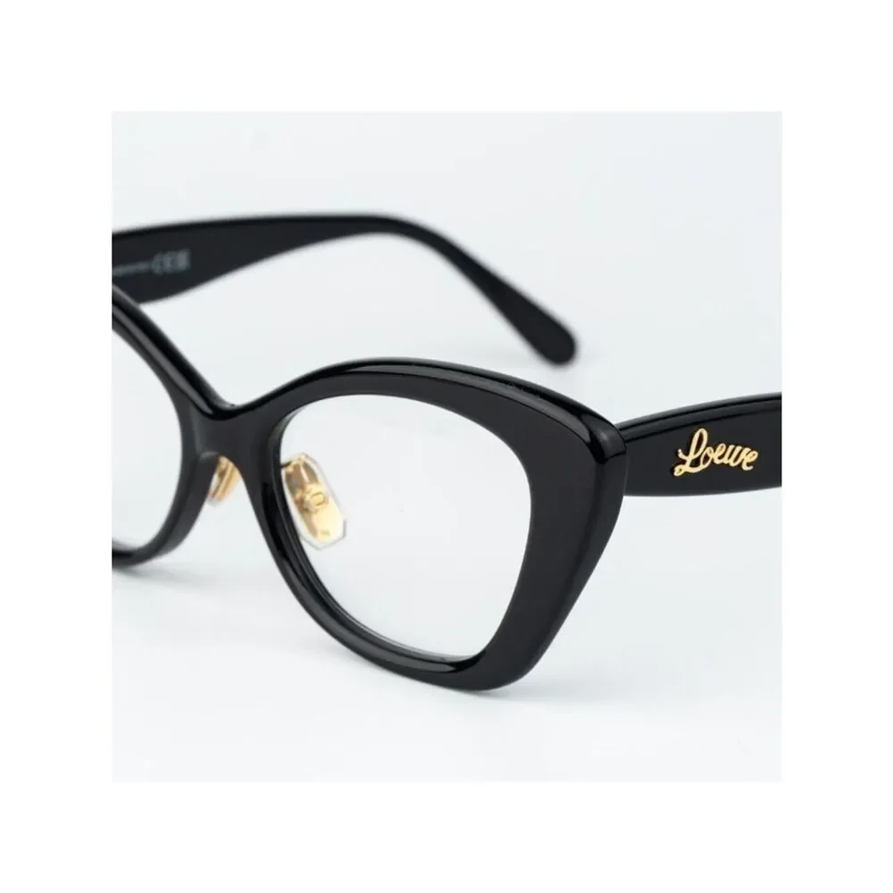 Loewe Women Eyeglasses Black Cat Eye LW50067F 001 NEW AUTHENTIC
